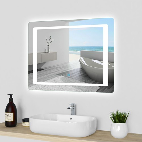 Illuminated bathroom mirror - illuminated,