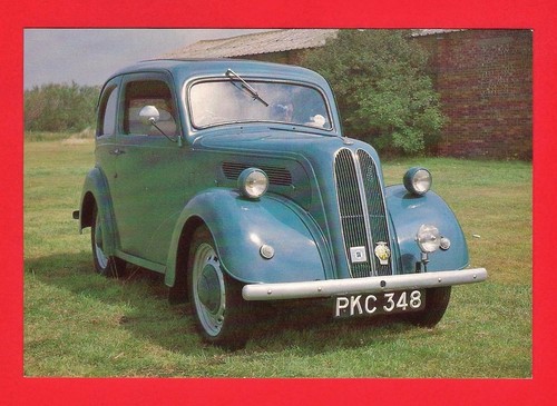 Car postcard 1954 ford - car,