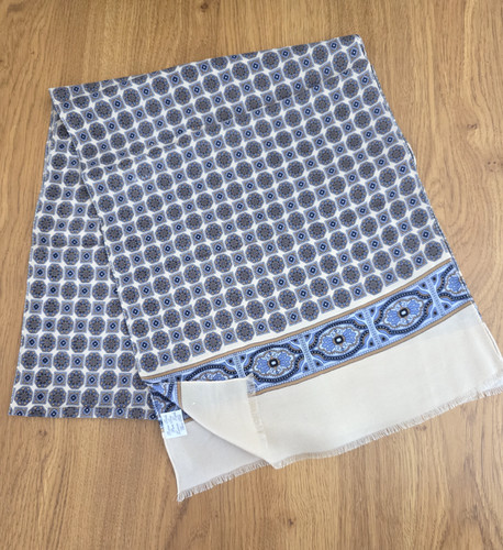 Men vintage beige blue - &,