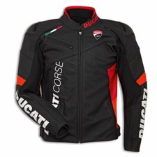 Ducati Corse C6 Black Leather Jacket  Motorbike 9810743 Motorcycle £200 OFF RRP!
