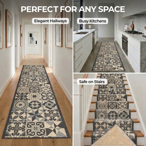 Grey stair runner hallway - grey,