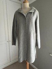 Max Mara coat grey wool Weekend Max Mara hooded pockets uk10 rarely worn ref rp