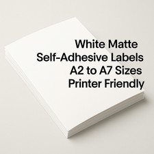 White Matte Self Adhesive