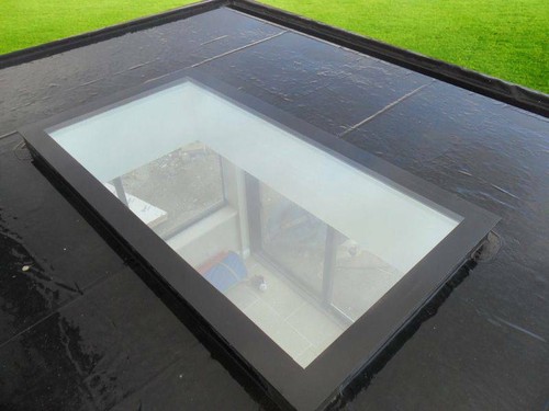 Flat roof window glass - window, /
