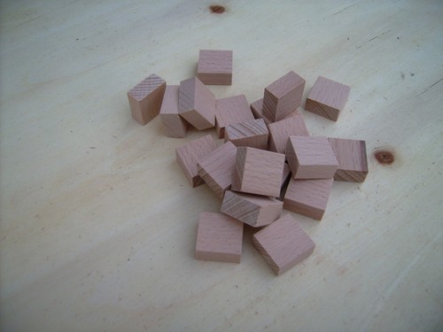 20x wood cuboids - wood, cubes.