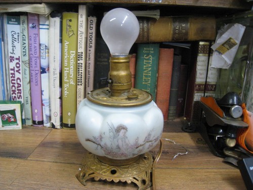 Antique parlor oil - parlor, hand