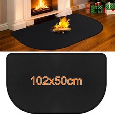Hearth Rugs for Fireplaces Fire Mat 102x50CM Fireproof Mat Fire Retardant Rugs