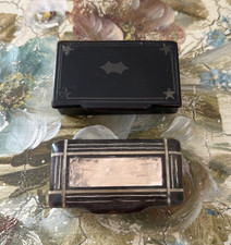 Pair Antique C19th Small Snuff