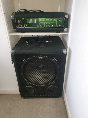 Used bass guitar - guitar, amplifier