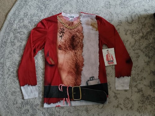 Bad santa shirt costume - bad,
