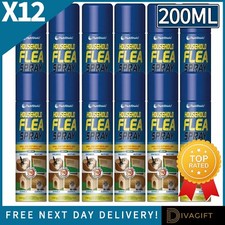 12 x FLEA SPRAY KILLER AEROSOL
