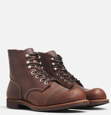 Red Wing Iron Ranger 8111 Cap Toe Leather Boots  Amber Harn  UK 10 EU 44 US 11