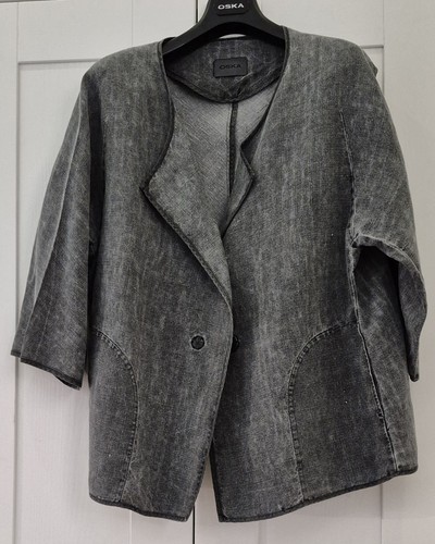 Oska heavy linen - linen, jacket