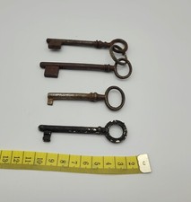 Antique Keys Set of 4 Very Old Antique Keys Lot 3