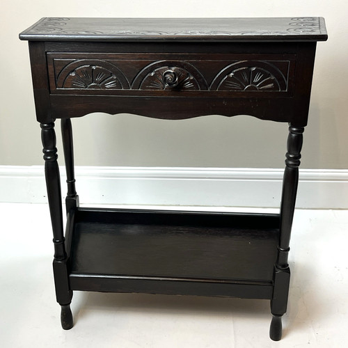 Vintage hand carved dark oak - vintage,