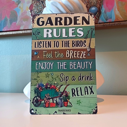 Wooden garden rules - garden,