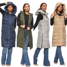 WOMENS LADIES LONG LINE HOODED