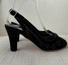 Emma Hope Black Lasered Suede