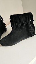 Twinset Black Suede Fringe