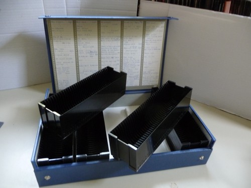 Slide projector blue storage - slide,