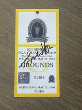Tom Watson Signed 62nd Senior PGA Championship Ticket PSA