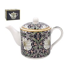 Tea Pot Fine China William Morris Pimpernel 650ml Teapot Coffee Pot Boxed Gift