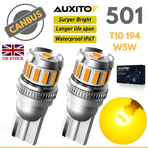 501 led amber orange t10 - amber, w5w