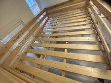 Adult BLACK Double Loft Bed - Solid, UK-Built, shipping included, self-assembly