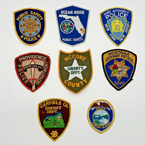 Vintage obsolete police patch - obsolete,