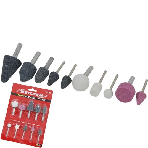 10pc mounted stone point - 10pc,