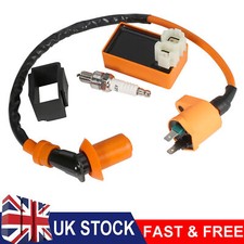 Fit GY6 50cc 125cc 150cc Scooter ATV Racing Ignition Coil Spark Plug CDI Box Set