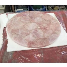 15" Round Rose Quartz Coffee