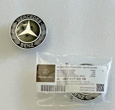 Mercedes-Benz Flat Black Bonnet Badge Logo 54 mm Clk Cls E Gl Glk PN-A2078170316