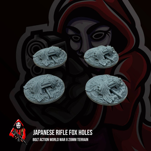 Japanese rifle fox holes - japanese,