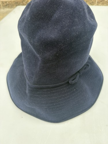 Vintage black wool fedora