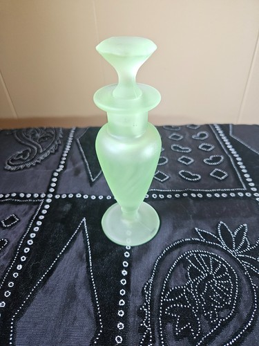 Vintage green depression glass