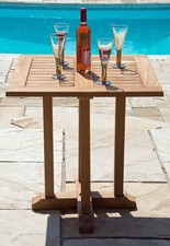 70cm Teak Square Pedestal