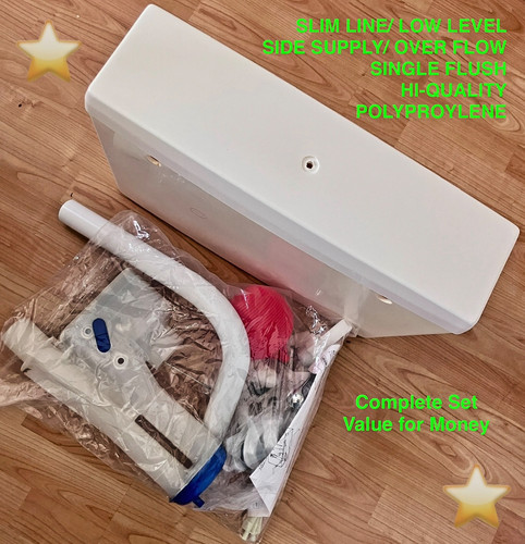Wickes slim plastic flushing - plastic,