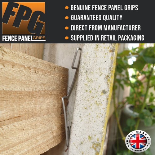 Fence panel grips clips - grips, stop