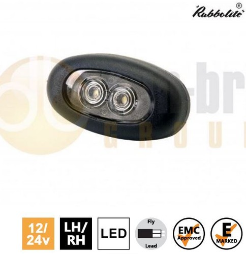 Rubbolite m851 led white - white, front