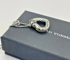 David Yurman Sterling Silver Heart Necklace