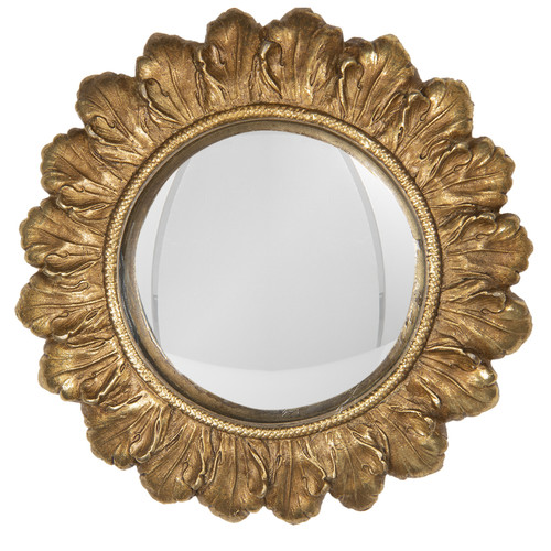 Gold sunburst wall mirror - gold,