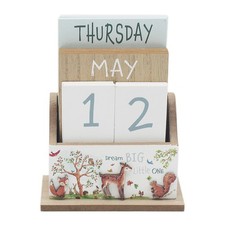 Forest Friends Calendar Wooden