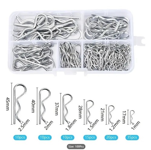 100pcs clips spring lynch - r,