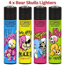 4 x Clipper Lighters BEAR