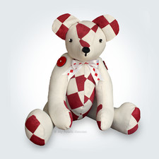 Patchwork Teddy, Memory Bear SEWING PATTERN, Soft Toy by My Fabric Heaven UK