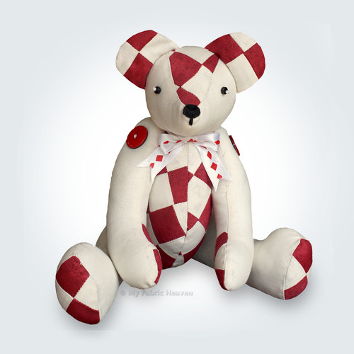 Patchwork teddy memory - patchwork, bear