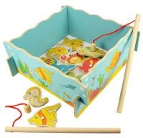 Magnetic wooden fishing - wooden, game