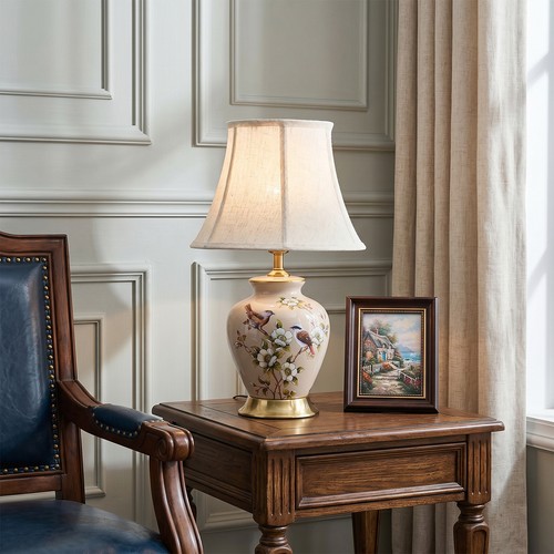 Vintage ceramic table lamp - table,