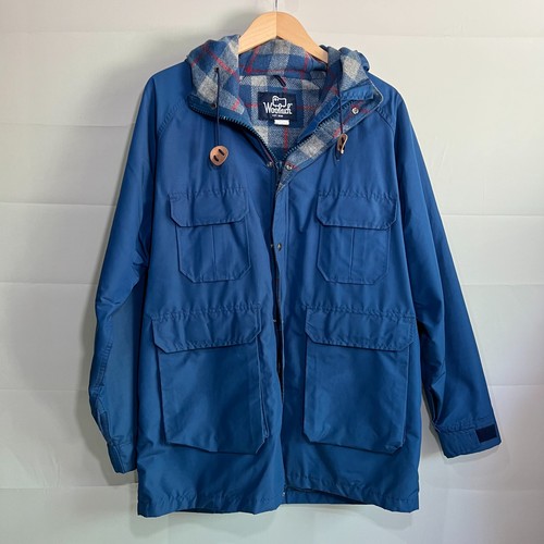 Woolrich vintage blue - vintage, hooded